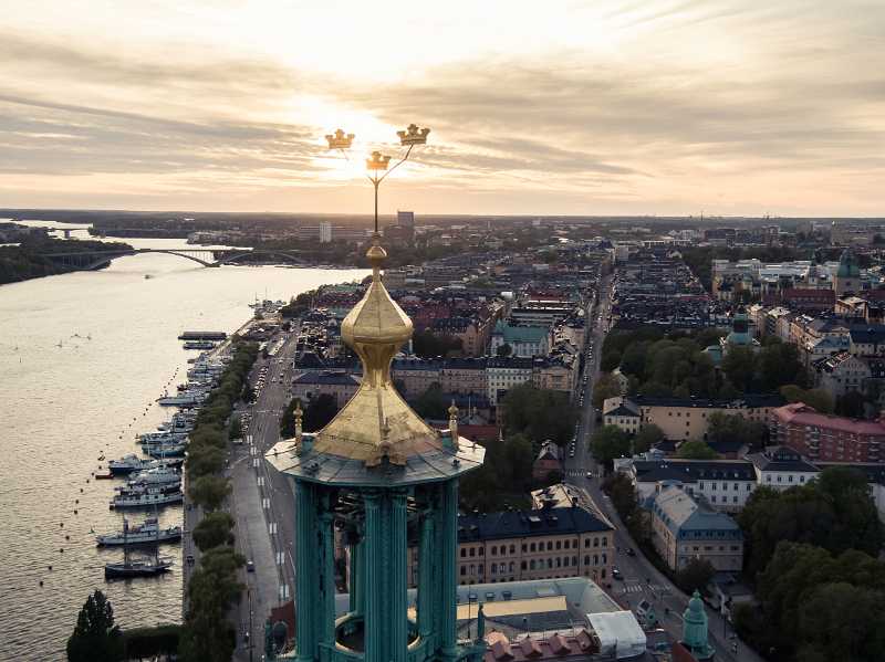 STOCKHOLMS STADSHUS STOCKHOLM    2018-09-17 Stockholms stadshus vid Hantverkargatan 1 på Kungsholmen. Arkitekt Ragnar Östberg ritade byggnaden som stod klar 1923. Tornspirans tre&hellip;